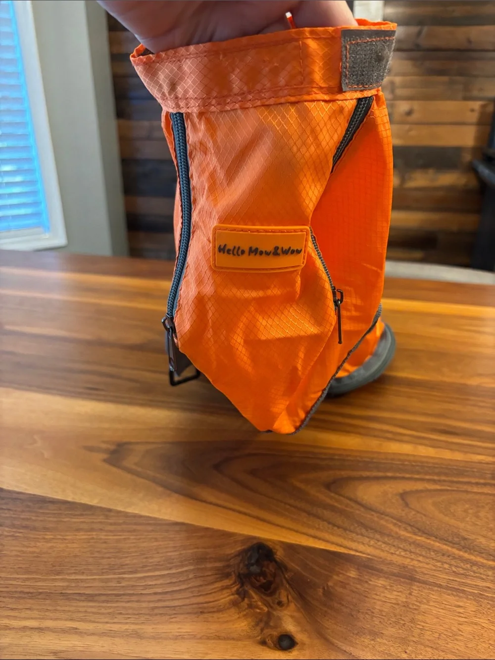Hello Mow & Wow Orange and Mesh Animal Dog Cat Transport Travel Grooming Bag